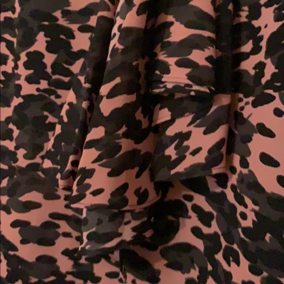 Cabi leopard print top bow neck M EUC - Picture 5 of 7